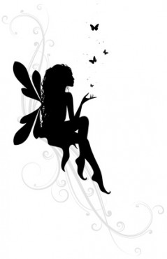fairy in black