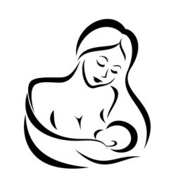 mother and baby breast feeding